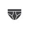 Underwear vector icon