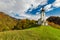 Undiscovered rural chapel or church in Slovenia mountains