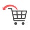 Undo Shopping Order Halftone Dotted Icon