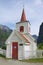 Undredal Stave church exterior in Undredal, Norway.