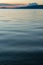 The undulating waters of Stuart Lake at dusk at Paaren`s Beach Provincial Park, British Columbia, Canada