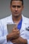 Unemotional Intelligent Male Doctor With Tablet