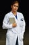 Unemotional Latina Female Doctor