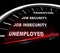 Unemployment - Words on Speedometer