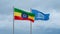 UNESCO and Ethiopia flag