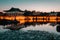 UNESCO Heritage Site, Anapji pond at dusk, Gyeongju, Korea