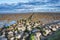 UNESCO-protected Wadden Sea between Ameland and Schiermonnikoog in the north of the Netherlands