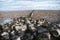 UNESCO-protected Wadden Sea between Ameland and Schiermonnikoog in the north of the Netherlands