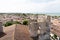 Unesco village of Saint Martin de Re in France view of ruin church