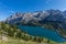 UNESCO world heritage Marmolada mountain and lake Fedaia