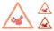 Uneven Chinese Warning Icon Mosaic