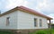 Unfinished house insulation ready for plastering wall with rigid foam insulation.