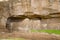 An unfinished moai on the outer slopes of Rano Raraku volcano. Rano Raraku is the quarry site where the moais were carved. Easter