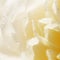 Unfocused blur cream color English rose petals, abstract romance background