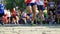 Unfocused blurred marathon runners