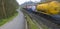 Unfocused goods train to circulate at high speed