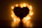 Unfocused heart for background