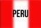 Unfocused peru flag with a text