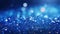 Unfocused Sapphire Glitter Bokeh Background with Royal Blue Sparkle and Crystal Droplets AI Generated