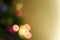 Unfocused shot, blurry festive Christmas tree background with colorful bokeh