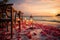 Unforgettable beachside romance candles, flowers, and a breathtaking sunset dinner