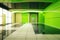 Unfurnished green interior