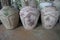 Unglazed stoneware jars from ancient kiln.