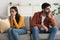 Unhappy Middle Eastern Couple Struggling From Marital Crisis At Home