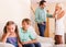 Unhappy siblings and quarrel parents