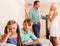 Unhappy siblings and quarrel parents