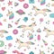 Unicorn. Colorful vector seamless pattern for design and decoration