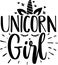 Unicorn Girl Lettering Quotes