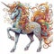 Unicorn in historical art Intricate fairytales Baroque-inspired unicorns Dreamlike illustrations Rococo era fantasy