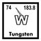 Unicorn Horn Periodic Symbol - Tungsten