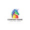Unicorn Logo colorful amazing design vector