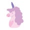 Unicorn mystic magic fantasy animal cartoon isolated icon design