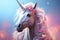 Unicorn. a mythical creature symbolizing virtue. a horse with a horn. rainbow, fairytale, shiny tail, mane, pony, white