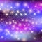 Unicorn Night Galaxy Background With Rainbow Mesh