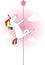 Unicorn pole dancer