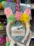 Unicorn or Rabbit headbands hanging in an aisle of a Publix Grocery Store