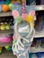 Unicorn or Rabbit headbands hanging in an aisle of a Publix Grocery Store