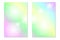 Unicorn rainbow background. Holographic sky in pastel color. Bright hologram mermaid pattern in princess colors.