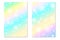 Unicorn rainbow background. Holographic sky in pastel color. Bright hologram mermaid pattern in princess colors.