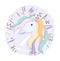 Unicorn rainbow hair decoration fantasy magic cute cartoon