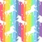 Unicorn. Rainbow pattern