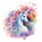 Unicorn in rococo fashion Enchanting illustrations Magical creatures