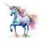 Unicorn in rococo fashion Enchanting illustrations Magical creatures