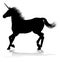 Unicorn Silhouette Horned Horse