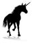 Unicorn Silhouette Horned Horse