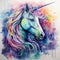 Unicorn. Unicorn watercolor illustration Magical Unicorn . Unicorn T-Shirt print